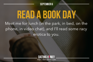 September 6 Read A Book Day