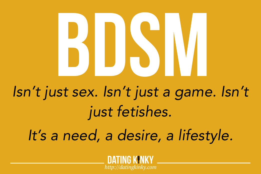 BDSM Isn't Just Sex